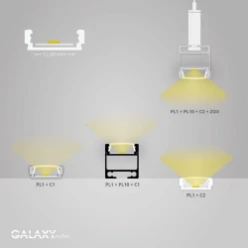 Tronix Lighting Mechanische toebehoren/onderdelen voor verlichtingsarmaturen LED strip profielen