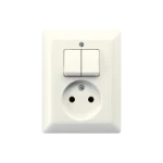 Schakelaar/wandcontactdoos combinatie Jung AS 5545 EU