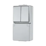 Schakelaar/wandcontactdoos combinatie Jung 675 W