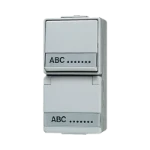 Schakelaar/wandcontactdoos combinatie Jung 676 NAW