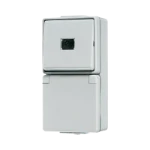Schakelaar/wandcontactdoos combinatie Jung 671 W