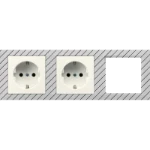 Wandcontactdoos Jung AS 1520-2 ELUX