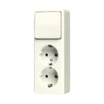 Schakelaar/wandcontactdoos combinatie Jung 626 A