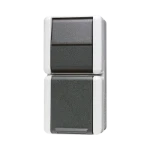 Schakelaar/wandcontactdoos combinatie Jung 876 W