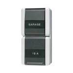 Schakelaar/wandcontactdoos combinatie Jung 876 NAW