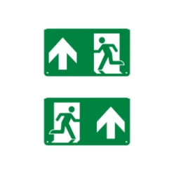 EMERGENCY EXIT SIGN PICTOGRAMS PICTO UP