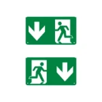 Pictogram noodverlichting LEDVANCE EM EXIT PICTO DOWN