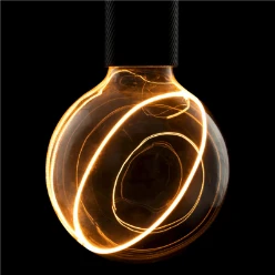 LED Illusion Globe 125 slanting top, led lichtbron, smokey, E27, PHASE