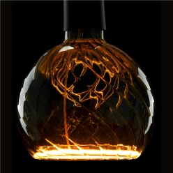 LED Floating Globe 150 twisted, led lichtbron, smokey grey, E27, PHASE