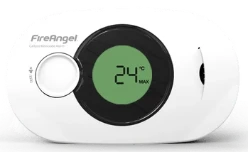 CO-melder, 10jr. lith.batt. display