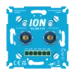 Dimmer LED Duo Dimmer 2x200 Watt ION INDUSTRIES LED dimmer met 2 uitgangen per dimkant van elk 200W zonder nuldraad 90.200.010