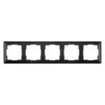 Afdekraam schakelmateriaal ION INDUSTRIES Afdekraam 5-voudig J1 Mat Zwart