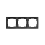Afdekraam schakelmateriaal ION INDUSTRIES Afdekraam 3-voudig E1 Mat Zwart