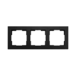Afdekraam schakelmateriaal ION INDUSTRIES Afdekraam 3-voudig V1 Mat Zwart