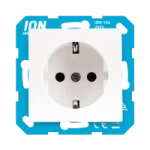 Wandcontactdoos ION INDUSTRIES Wall Socket RA with touch guard E1