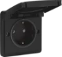 Wandcontactdoos Switches & Sockets Niko 761-36805 HYDRO WCD RA  1V RA ZW 761-36805