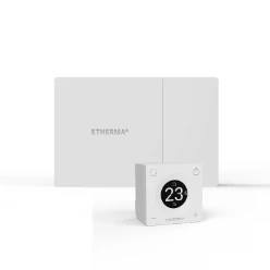 Set bestaande uit draadloze ontvanger en draadloze thermostaat, WiFi,