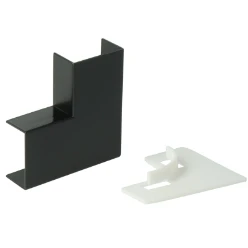 FW25 Haaks hoekstuk zwart (RAL 9005)