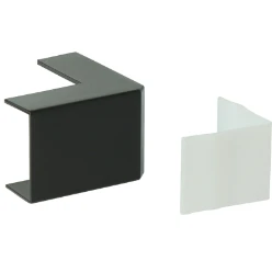 AE25 Buitenhoekstuk zwart (RAL 9005)