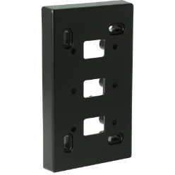 MS25 Montageplaat zwart (RAL 9005)