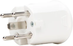 Stekker Perilex 5P, recht wit