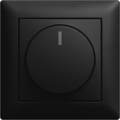 complete set draaidimmer 6523 SI-B-matzwart