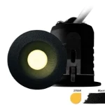 Downlight/spot/schijnwerper EcoDim Rond, mini, zwart