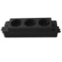 Contactdooscombinatie Evoline contactblokken EVOline EVOLINE EXPRESS 910 3X WCD ZW. 1591 0300 0100