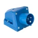 CEE-toestelcontactstop toestelcontactdoos CEE PCE CEE opbouw tcd 16A 3p 230V 6h blauw-blauw IP44 toestelcontactdoos 103293