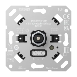 Dimmer  JUNG Draaidimmer led met druk-wisselschakelaar 1735DD