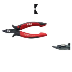 WIHA Zijkniptang Electronic Z40103. Smalle, spitse kop en draadklemvee