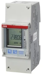 Energiemeter 1 fase direct 65A, 230V AC klasse B, 2xI / 2xO, act. / re