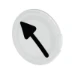 Lens drukknop/signaallamp RMQ M22 Eaton Lenzen, vlak wit, symbool pijl 218306