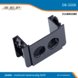 SEP DB (6) inzetstuk 2xM20 open