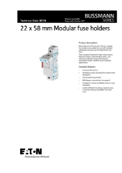 Zekeringhouder, laagspanning, 48Vdc, 14 x 51 mm, 1P, IEC, DIN-railmont