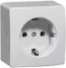 Wandcontactdoos Opbouw Peha Wcd 1-voudig ra 32 mm inb.diepte 2-polig 10/16 A 250 V wit 00480121