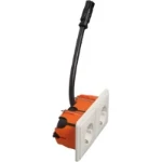 Wandcontactdoos Peha D 80.6612/672.02 SI RD30 LD H