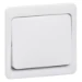 Bedieningselement /centraalplaat schakelmateriaal STANDARD Peha klemwip 1-polig hotel kruis pulsdrukker neutraal levend wit 00187111