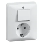 Schakelaar/wandcontactdoos combinatie Peha H 80.6686.02