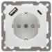 Overige elektronische elementen schakelmateriaal Badora Peha Wandcontactdoos met randaarde met USB-laadstation van 3,4A, USB type A+C (QC3.0) 2-polig, 16A 250 V~ met aansluitklemmenvolgens VDE 0620 met centrale plaat voor combinaties met 2 USB poorten typ