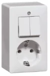 Schakelaar/wandcontactdoos combinatie Peha H 6695