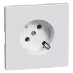 Dialog contactdoos SCHUKO, aluminium 45 graden
