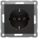 Wandcontactdoos BADORA Peha Wcd met insteekcontacten, ra,zwart 00276812