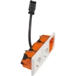 Schakelaar/wandcontactdoos combinatie Peha D 80.6612/X/673.02 SI GE30 LD H
