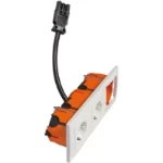 Schakelaar/wandcontactdoos combinatie Peha D 11.6612/X/573.02 SI GE30 LD H