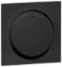 Bedieningselement /centraalplaat schakelmateriaal NOVA Peha Nova afdekking t.b.v. dimmer en pot meter zwart 00034392