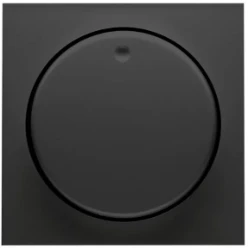 Badora centraalplaat met knop t.b.v. dimmeren potentiometer, zwart