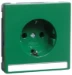 Wandcontactdoos Dialog Peha wandcontactdoos SCHUKO, groen opschriftveld 00812221