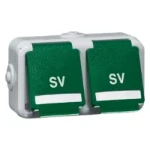 Wandcontactdoos Peha D 6632 WAB NA GRÜN SV