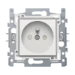 Wandcontactdoos Switches & Sockets Niko Samengesteld stopcontact met penaarde (sokkel en afwerkingsset). De sokkel is uitgerust met schroefklemmen en klauwbevestiging. Het stopcontact heeft ook een beschermingsafsluiters en heeft een inbouwdiepte van 28,5